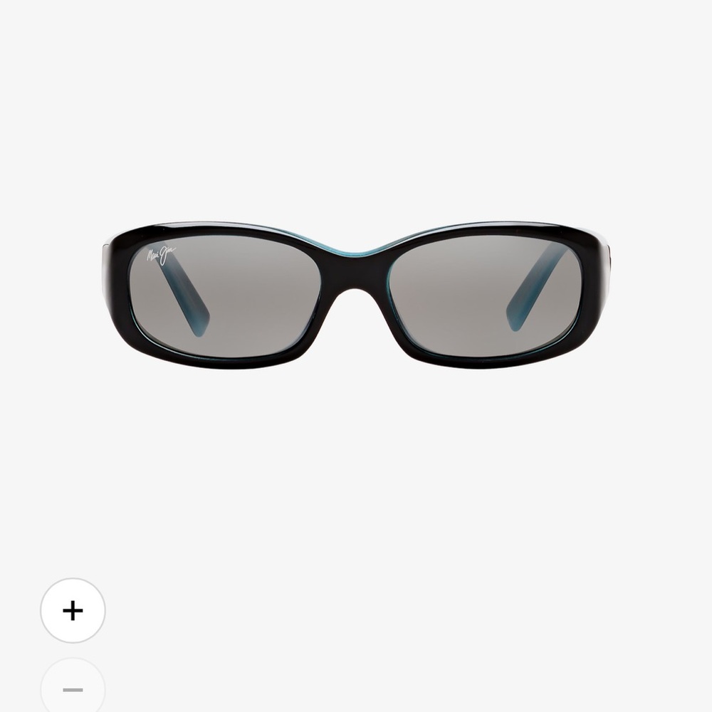 Maui Jim Punchbowl Black Frame Sunglasses with Teal Accents - Picture 2 of 8
